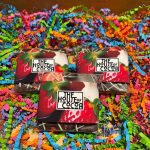 Dark Chocolate Bar with Strawberry and White Chocolate Drizzle