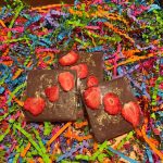 Milk Chocolate Bar with Strawberry and Rose