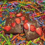 Milk Chocolate Bar with Strawberry and Rose