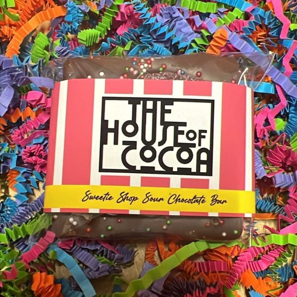 Milk Chocolate, Sour Lightning Bolts, Laces and Sprinkles Bar