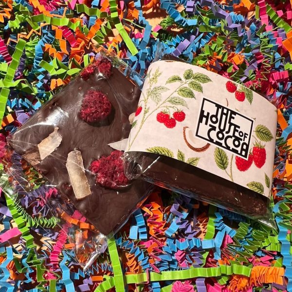 Dark Chocolate Raspberry and Coconut Bar
