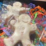 White Chocolate Popping Gingerbread Man