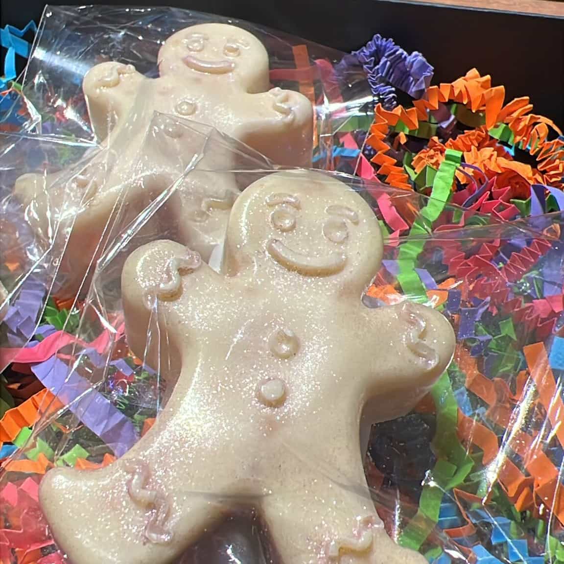 White Chocolate Popping Gingerbread Man