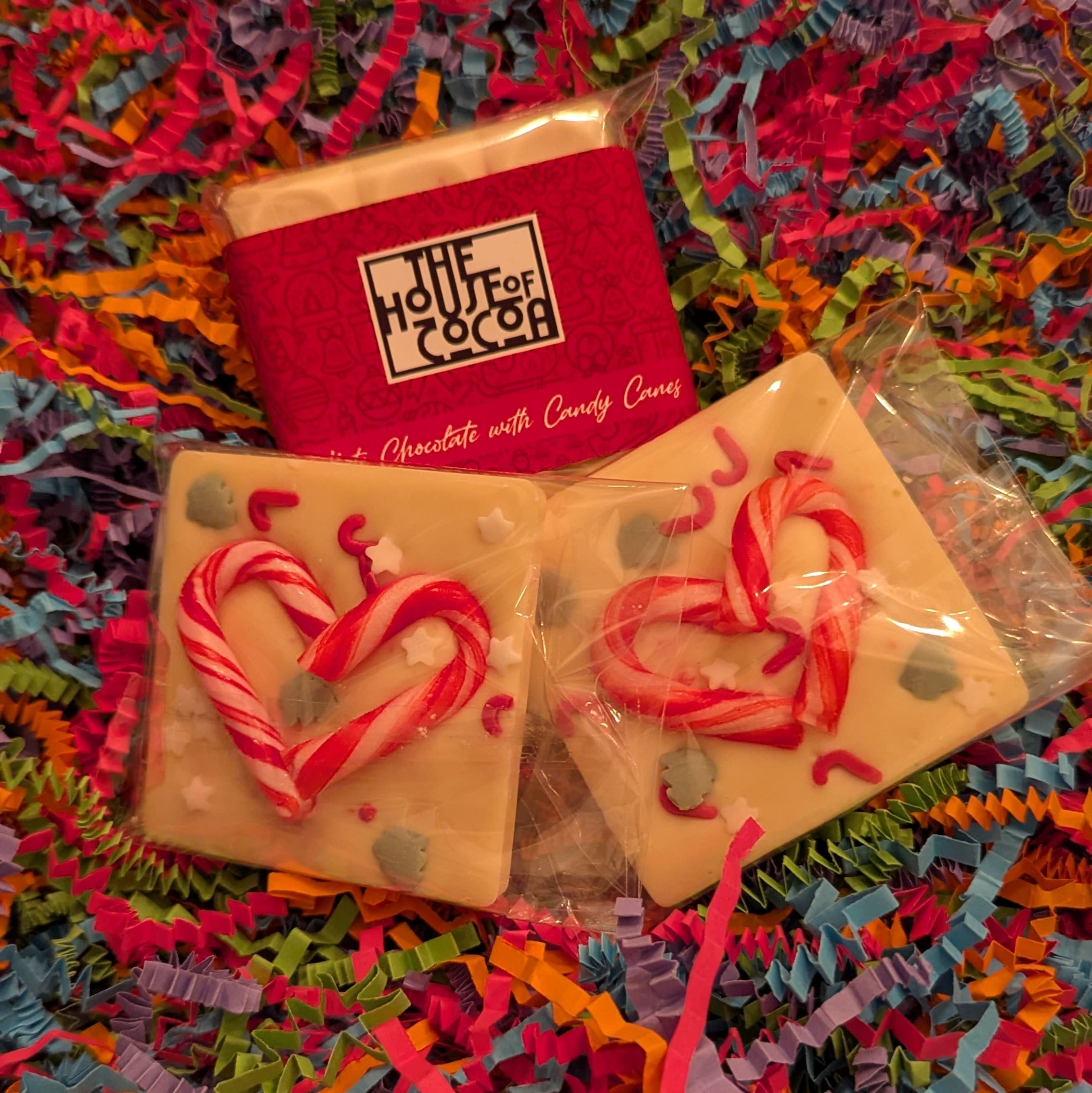 White Chocolate Candy Cane Christmas Bar