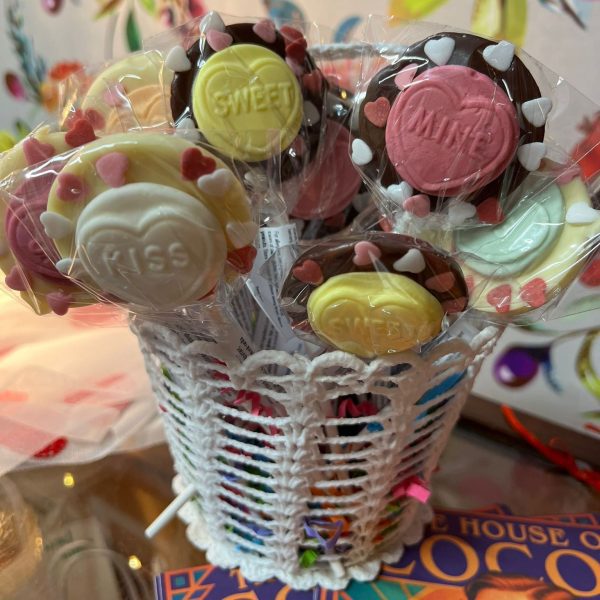 Milk Chocolate Love Heart Lollies