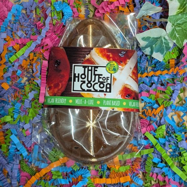 Plant Based 'Milk' Chocolate Hot Cross Bun Egg