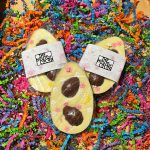 White Chocolate Egg with Milk Mini Eggs and Flowers