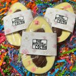 White Chocolate Egg with Milk Mini Eggs and Flowers