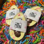 White Chocolate Egg with Milk Mini Eggs and Flowers