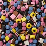 Colourful assortment of sweet liquorice.