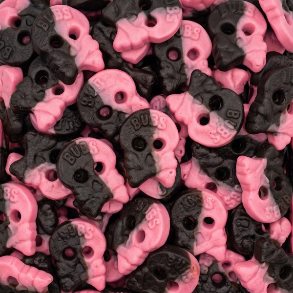 BUBS Raspberry Liquorice Skulls